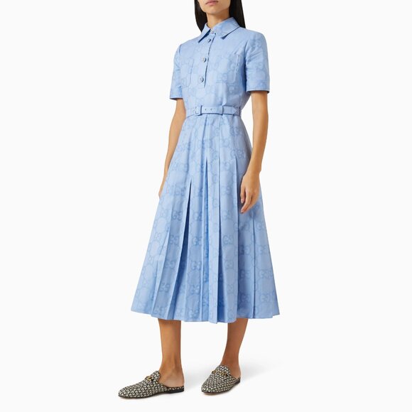 GUCCI SHOES PRINCETOWN HORSEBIT GG JACQUARD SLIPPERS LOAFER MULE sz 39 9 - Picture 3 of 16